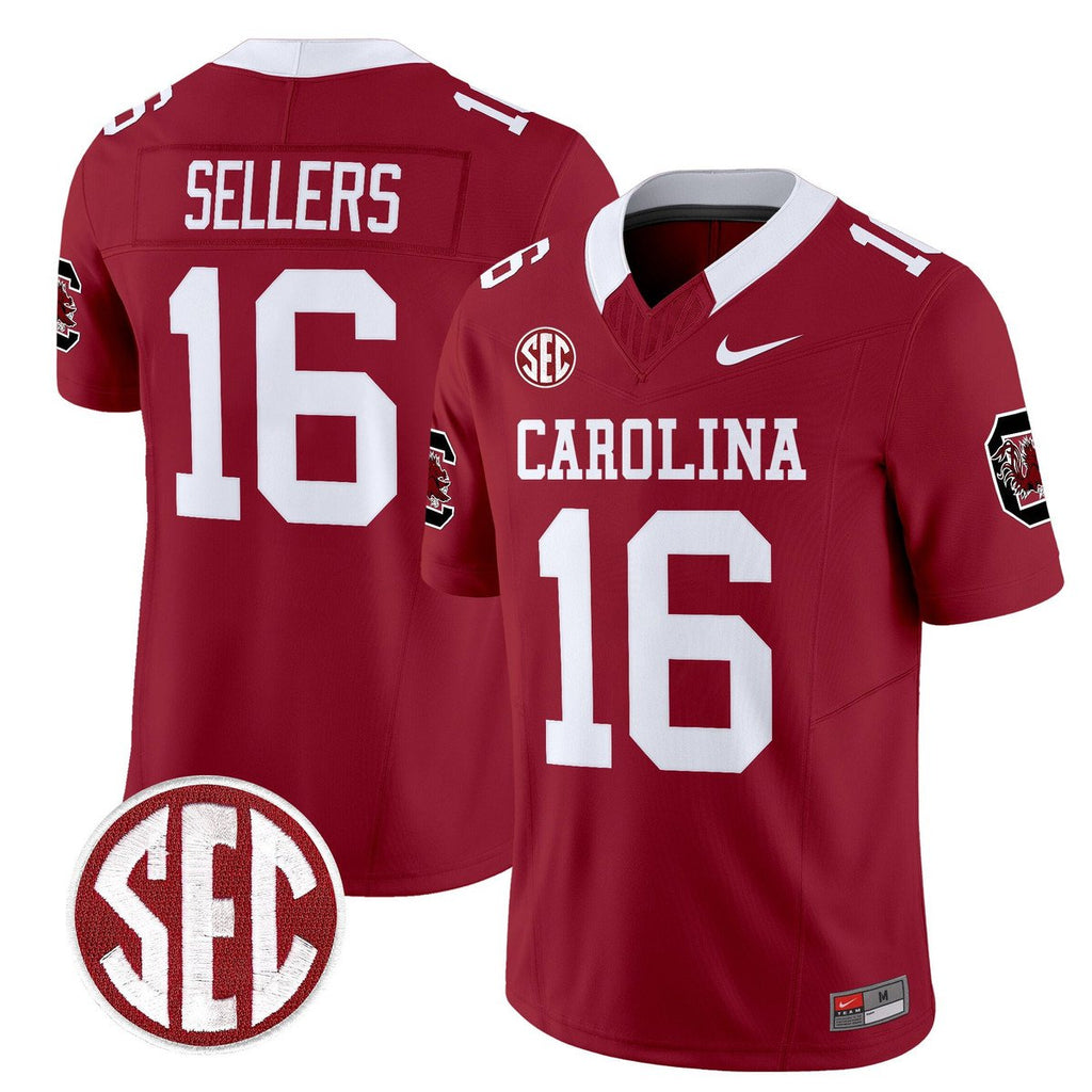 LaNorris Sellers Jersey #16 Carolina 1980 Throwback Rebrand 2026 Garnet