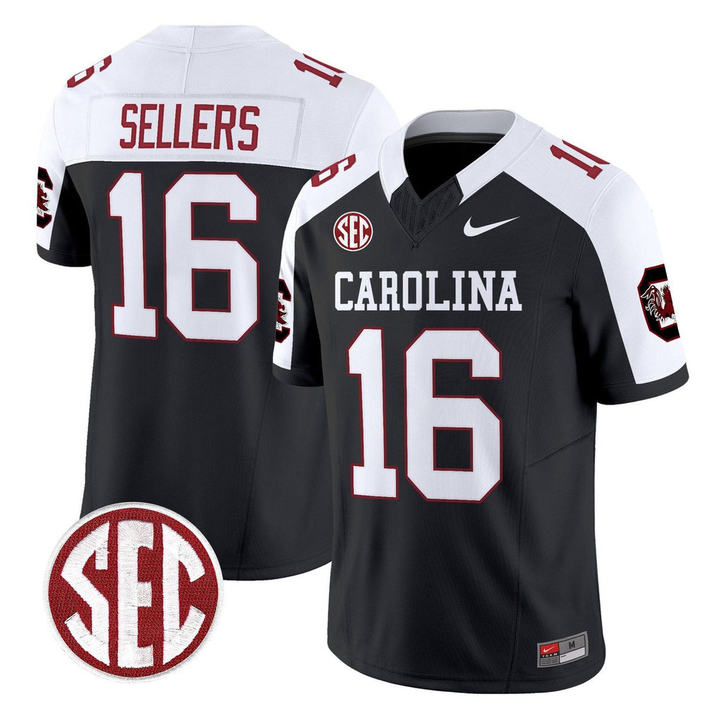 LaNorris Sellers Jersey #16 Carolina 1980 Throwback Rebrand 2026 Black Alter