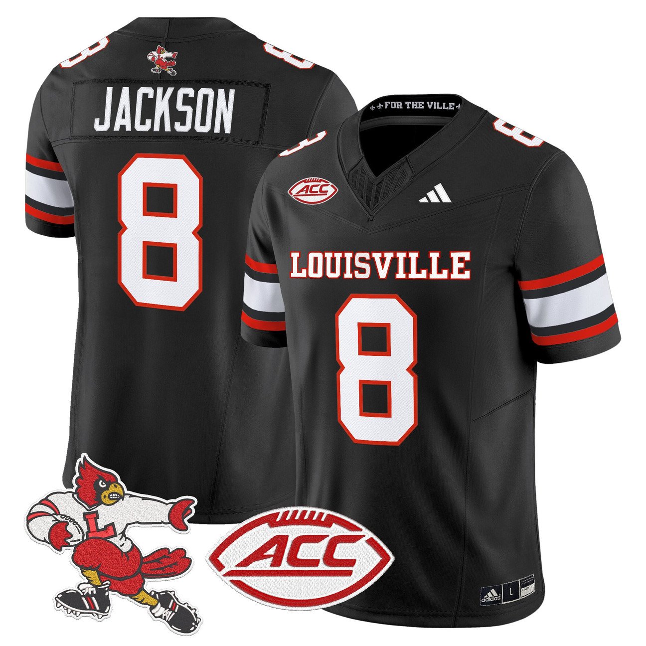 Lamar Jackson Jersey #8 Louisville Cardinals 2025 Vapor Limited Stitched