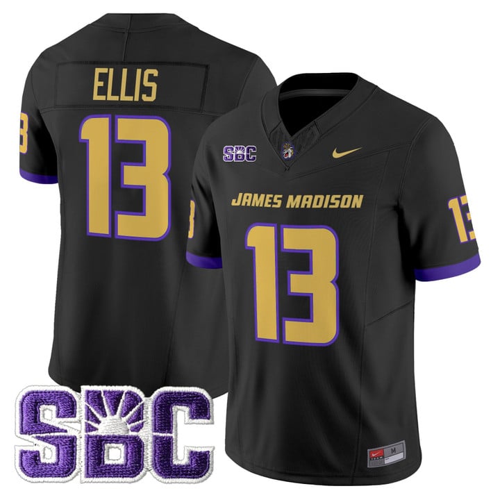 Landon Ellis Jersey #13 James Madison Dukes 2025 Vapor Limited Stitched