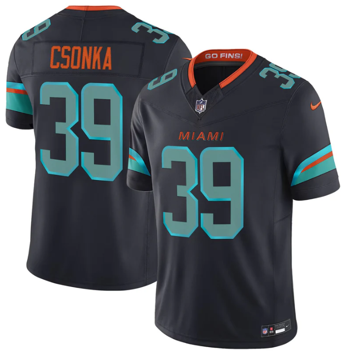Larry Csonka Jersey #39 Rivalries 2025 Vapor Limited Stitched