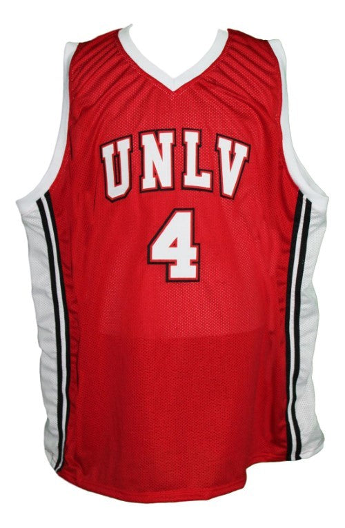 Larry Johnson Jersey #4 Unlv College Basketball Red