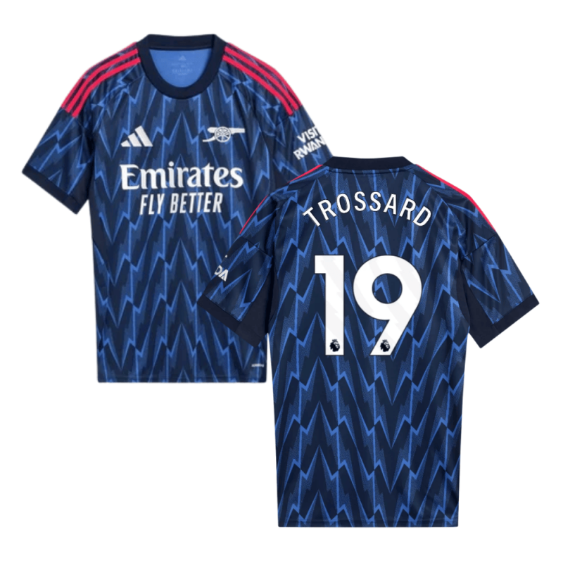Leandro Trossard #19 Arsenal 2025-26 Away Men Jersey – Blue