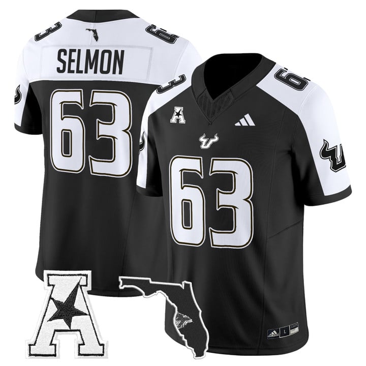 Lee Roy Selmon Jersey #63 South Florida Bulls 2025 Limited Stitched Black Alter