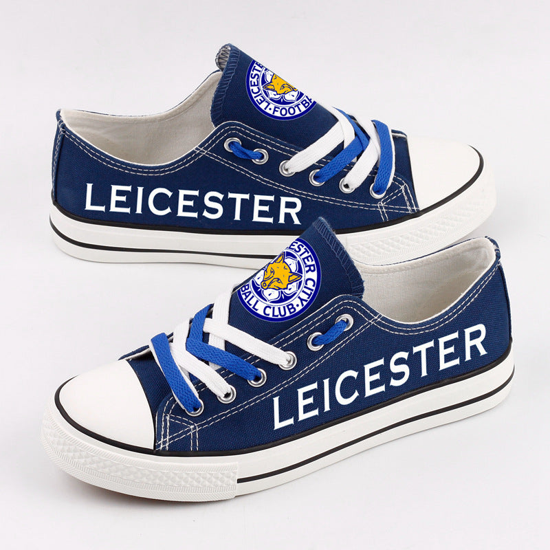 Leicester City Low Top Canvas Sport Sneakers Shoes For Men Women Fans