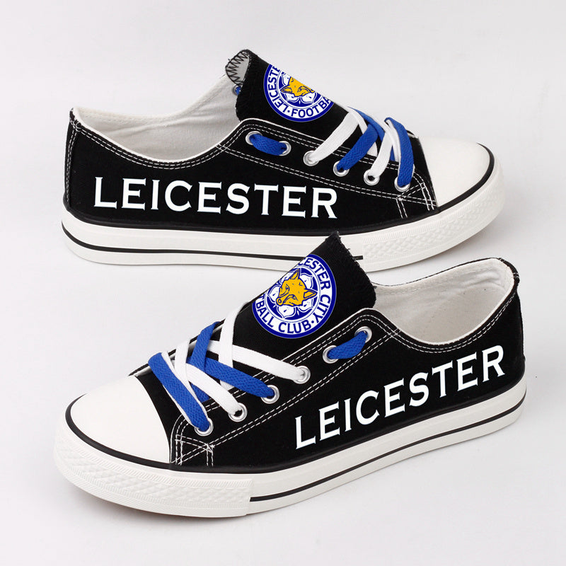 Leicester City Low Top Canvas Sport Sneakers Shoes For Men Women Fans