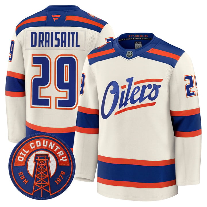 Leon Draisaitl Jersey #29 Edmonton Oilers 2025 -2026 Premium All Stitched