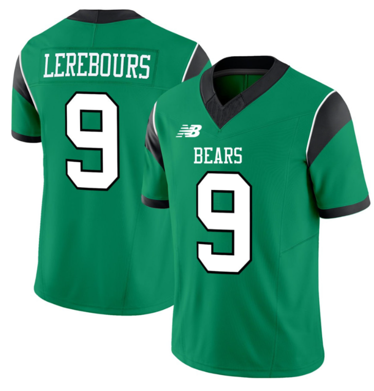 Lerebours #9 Football Green Jersey - All Stitched