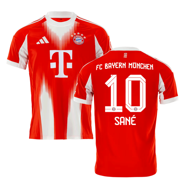 Leroy Sane 10 Bayern Munich 2025-26 Home Jersey – Red