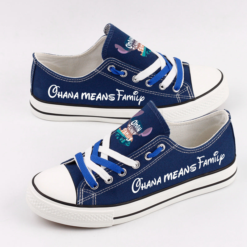 Lilo & Stitch Low Top Canvas Sport Sneakers Shoes For Men Women Fans