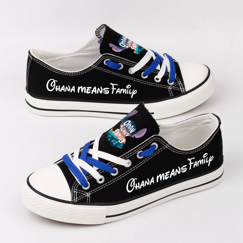 Lilo & Stitch Low Top Canvas Sport Sneakers Shoes For Men Women Fans