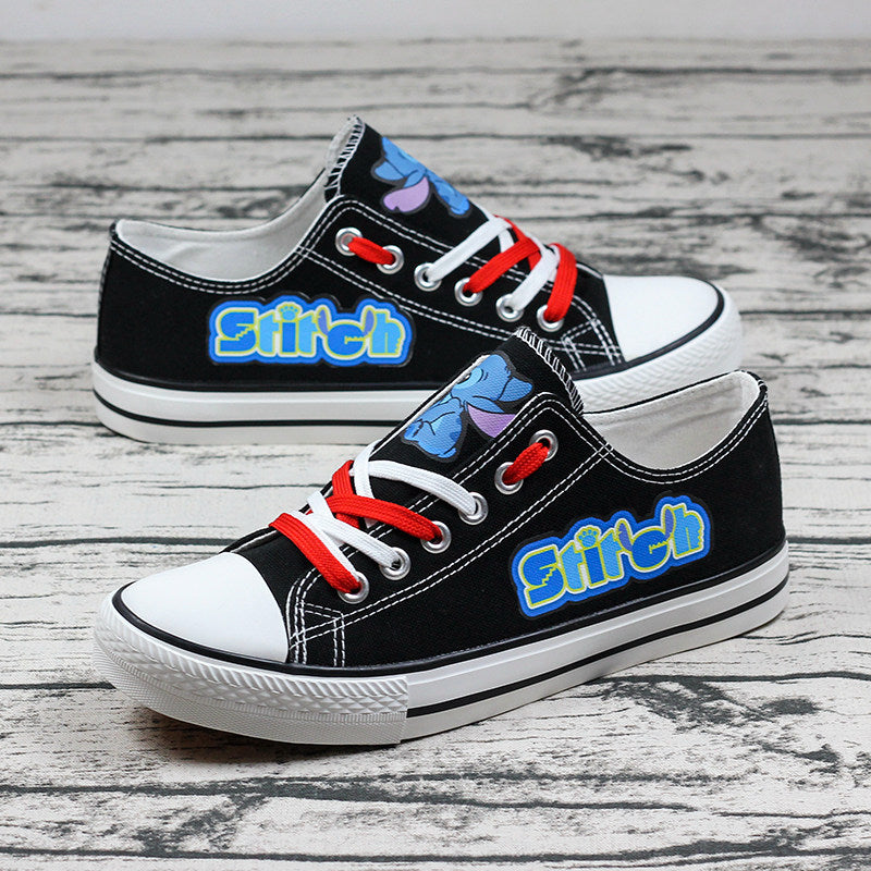 Lilo & Stitch Low Top Canvas Sport Sneakers Shoes For Men Women Fans
