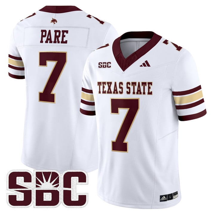 Lincoln Pare Jersey #7 Texas State Bobcats 2025 Limited Stitched
