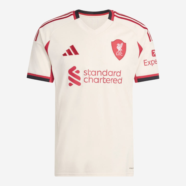 Liverpool 2025-26 WOODMAN 28 Away Jersey – Cream