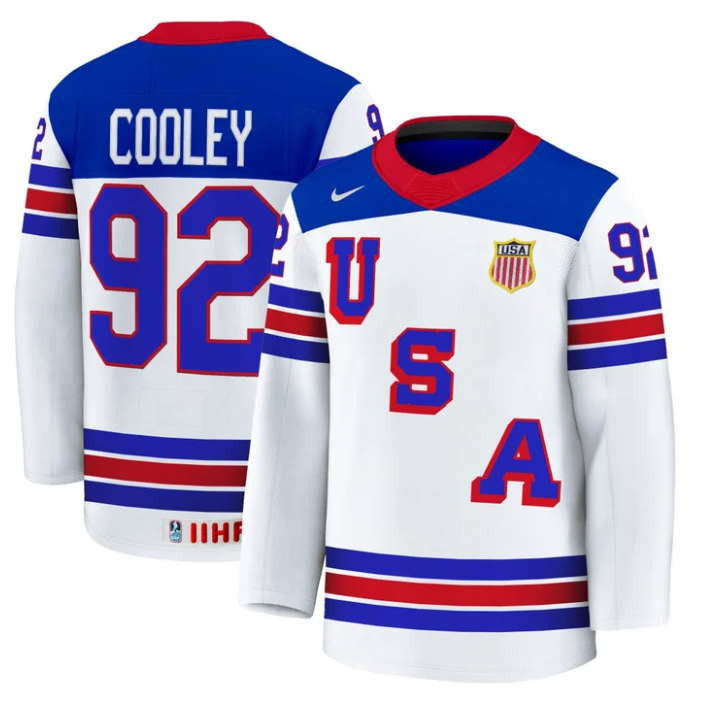 Matty Beniers Jersey #10 USA Hockey 2025 Premium Stitched Home