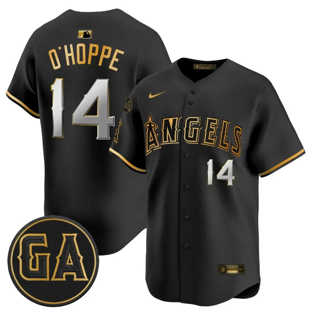 Logan O'Hoppe Jersey #14 Angels Garret Anderson Tribute Stitched