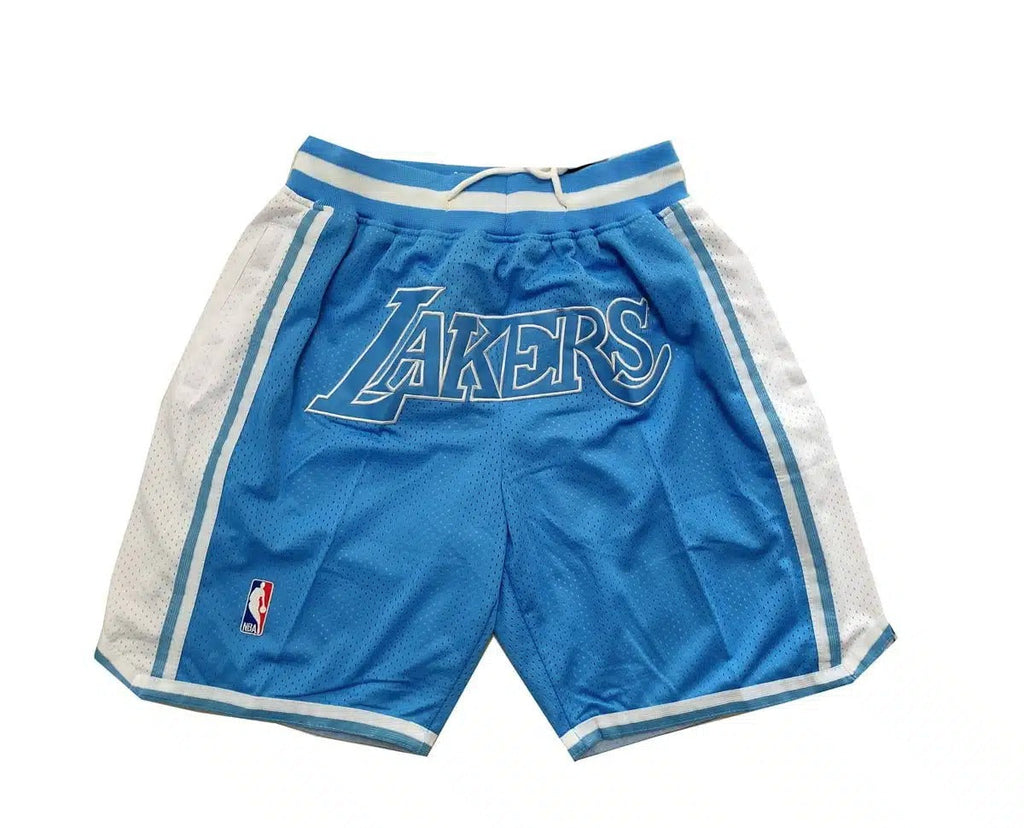 Los Angeles Lakers Light Blue Shorts - Basketball Shorts Store