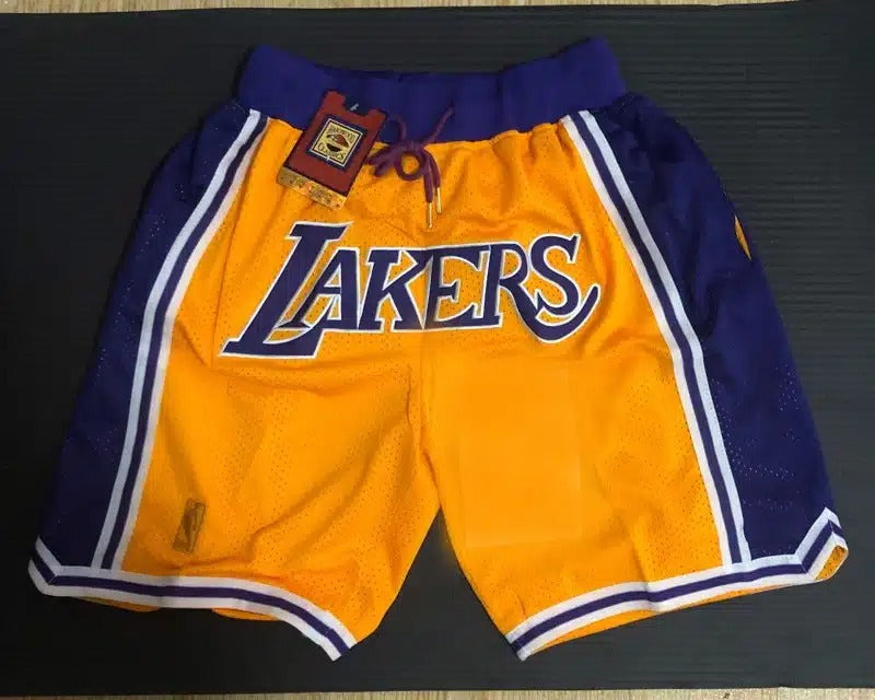 Los Angeles Lakers Shorts Yellow
