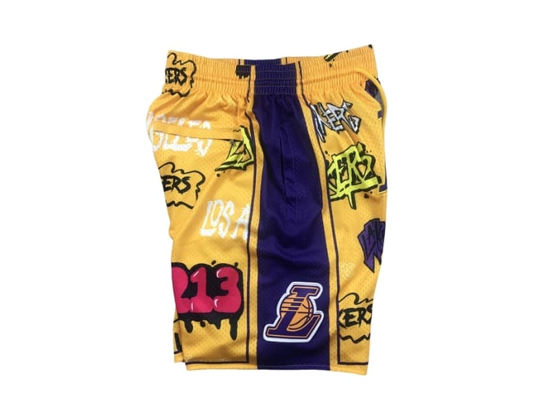 Los Angeles Lakers Slap Sticker Swingman Shorts