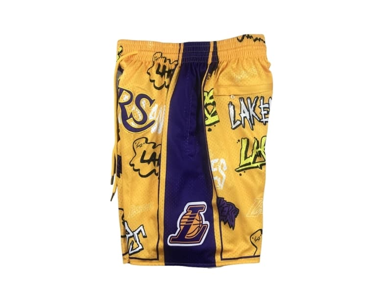Los Angeles Lakers Slap Sticker Swingman Shorts