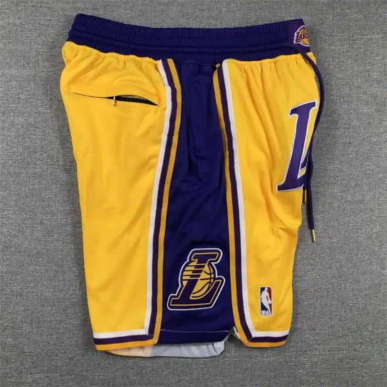 Los Angeles Lakers Yellow Shorts - Icon Edition - Basketball Shorts Store
