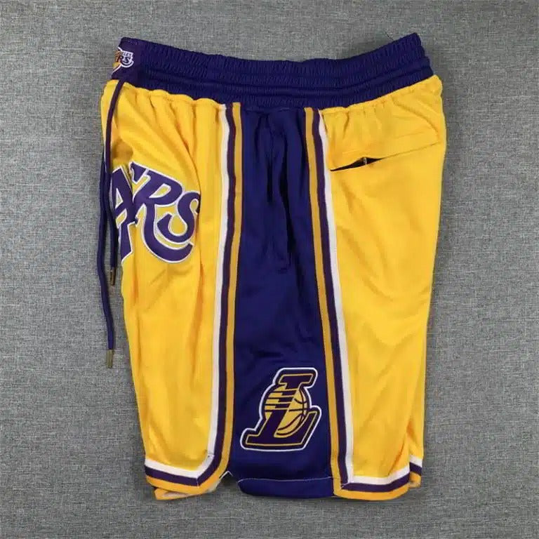 Los Angeles Lakers Yellow Shorts - Icon Edition - Basketball Shorts Store