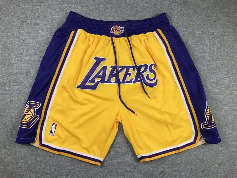 Los Angeles Lakers Yellow Shorts - Icon Edition - Basketball Shorts Store