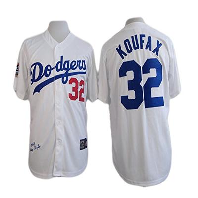 Los Angeles Dodgers Sandy Koufax White 1958 Throwback Jersey