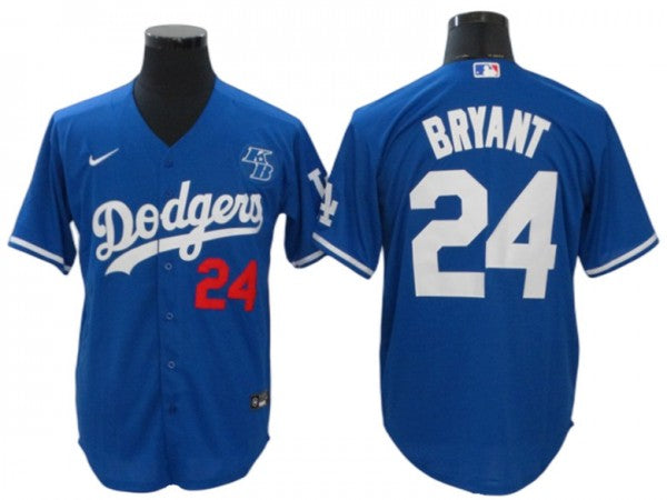 Los Angeles Dodgers #24 Kobe Bryant Cool Base Jersey - Royal