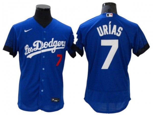Los Angeles Dodgers #7 Julio Urías City Connect Flex Base Jersey - Royal