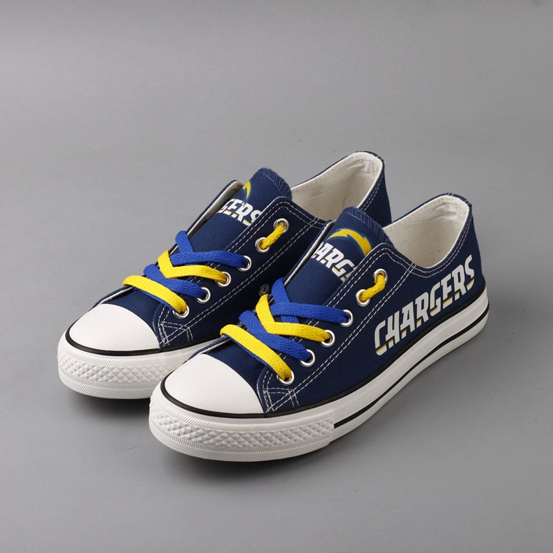 Los Angeles Chargers  Low Top Canvas Sport Sneakers Shoes For Men Women Fans
