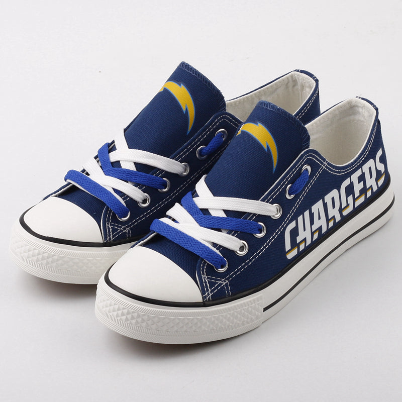 Los Angeles Chargers  Low Top Canvas Sport Sneakers Shoes For Men Women Fans