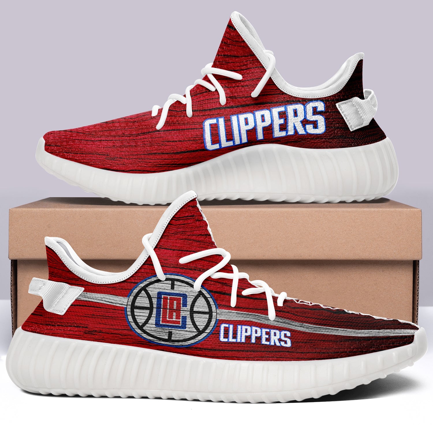 Los Angeles Clippers V6 NBA 350v Yeezy Sneakers For Men Women Fans