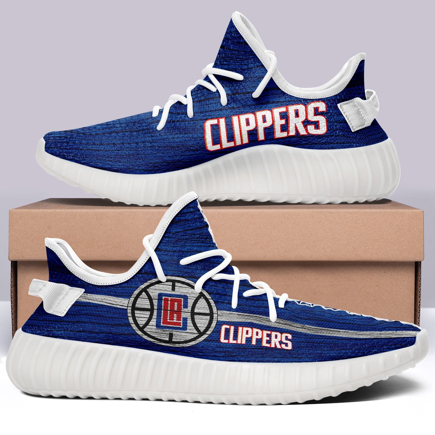 Los Angeles Clippers V6 NBA 350v Yeezy Sneakers For Men Women Fans