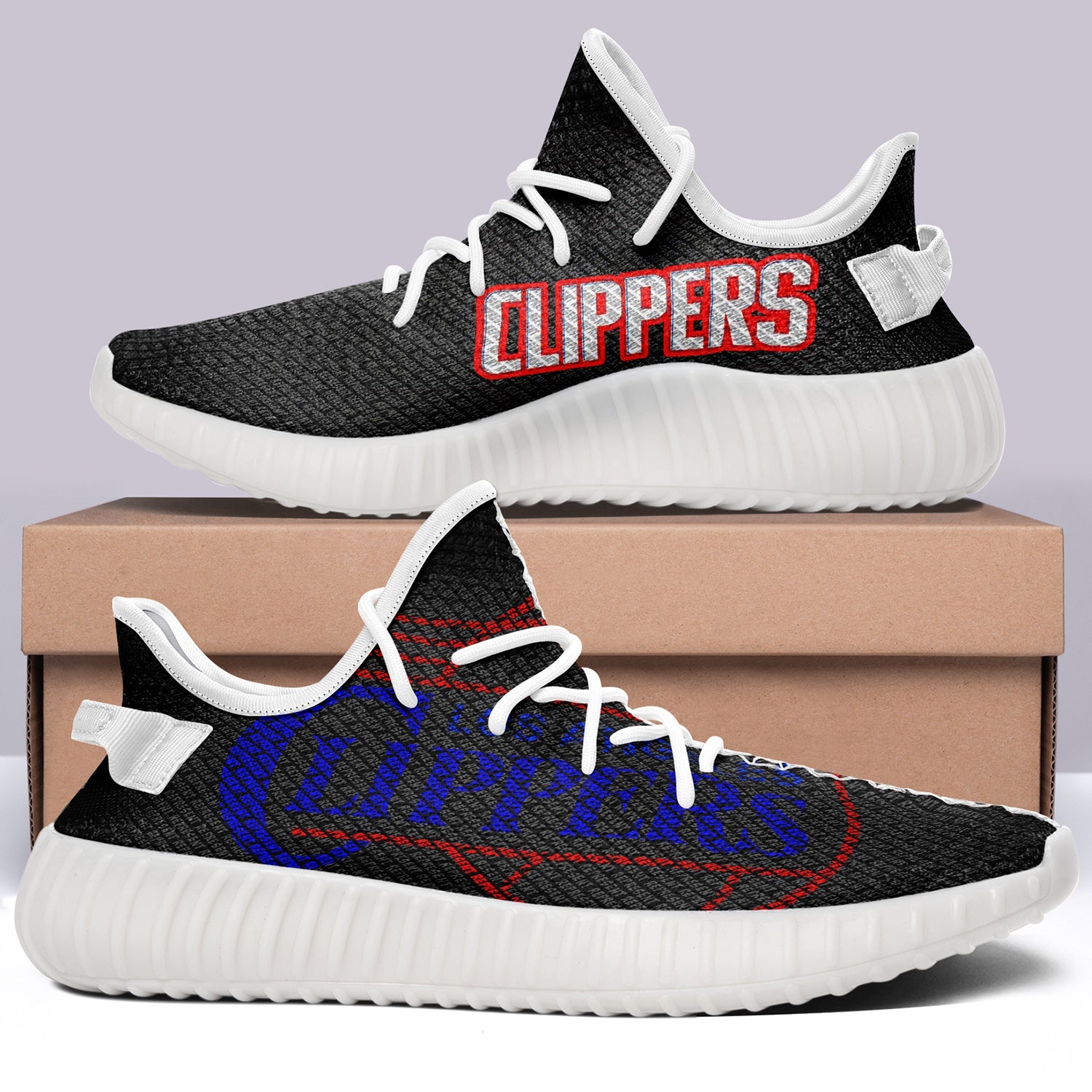 Los Angeles Clippers V6 NBA 350v Yeezy Sneakers For Men Women Fans