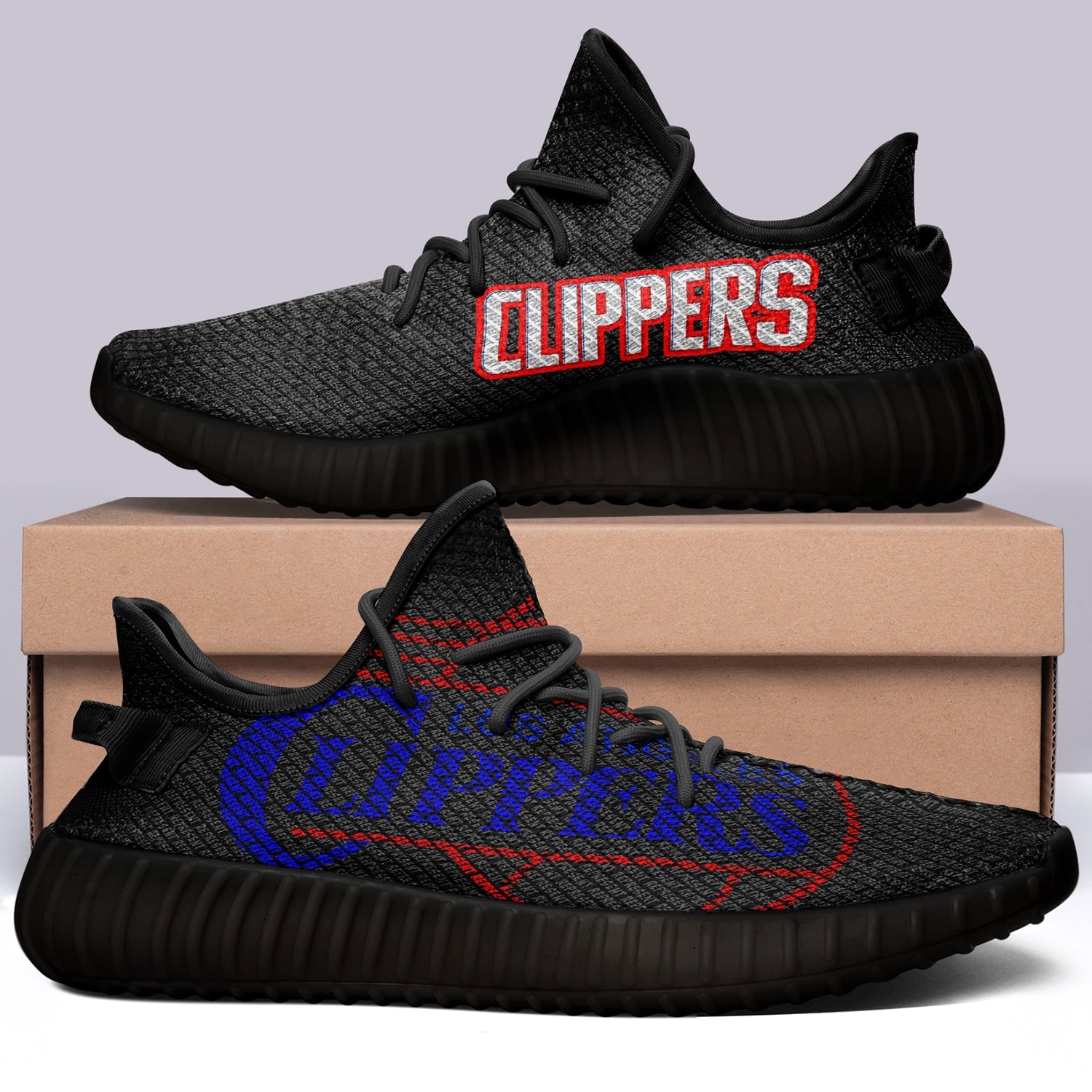 Los Angeles Clippers V6 NBA 350v Yeezy Sneakers For Men Women Fans