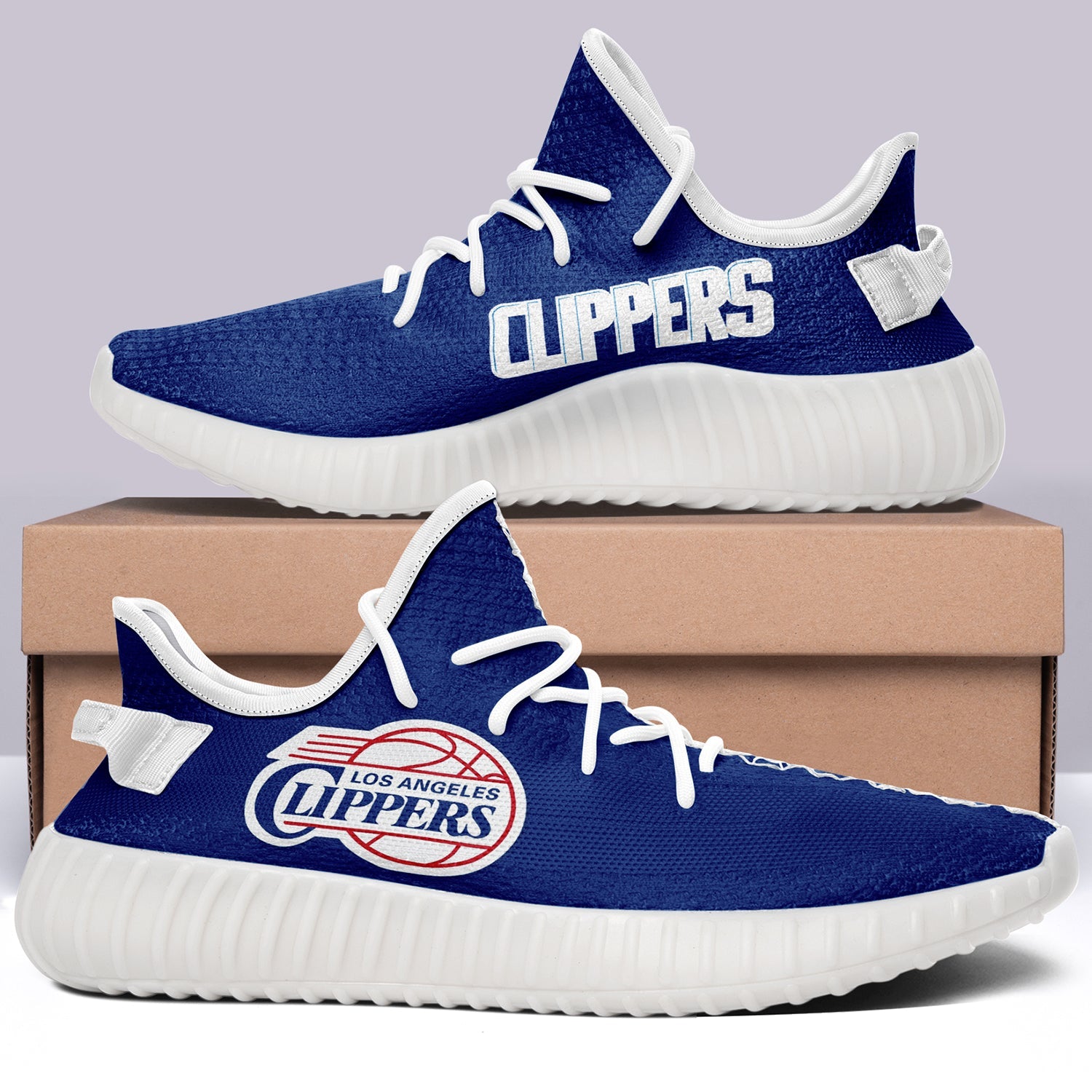 Los Angeles Clippers V6 NBA 350v Yeezy Sneakers For Men Women Fans