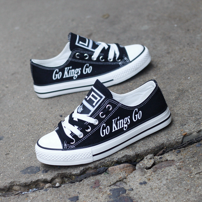 Los Angeles Kings Low Top Canvas Sport Sneakers Shoes For Men Women Fans
