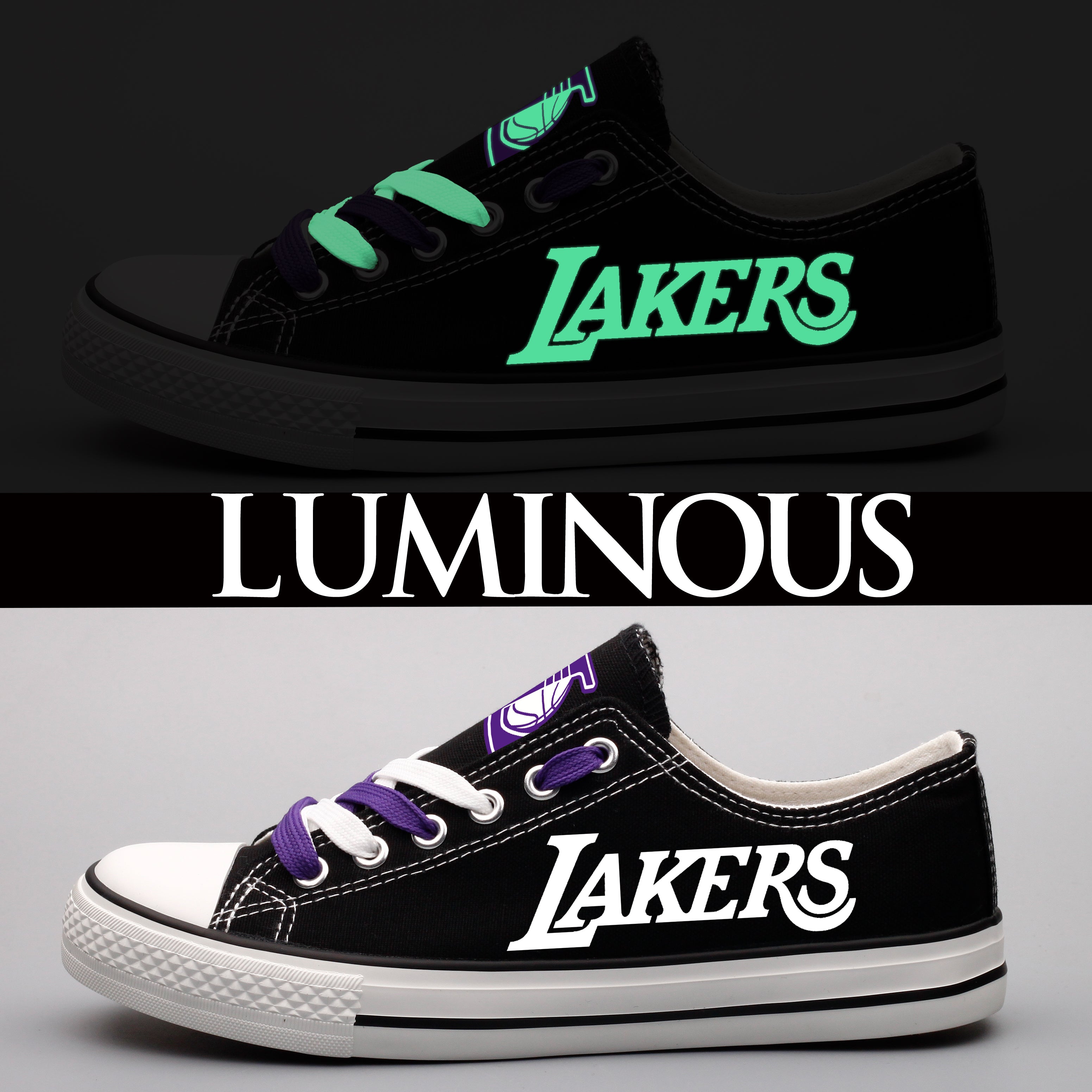 Los Angeles Lakers Atlanta Hawks Sport Sneakers Shoes For Men Women Fans