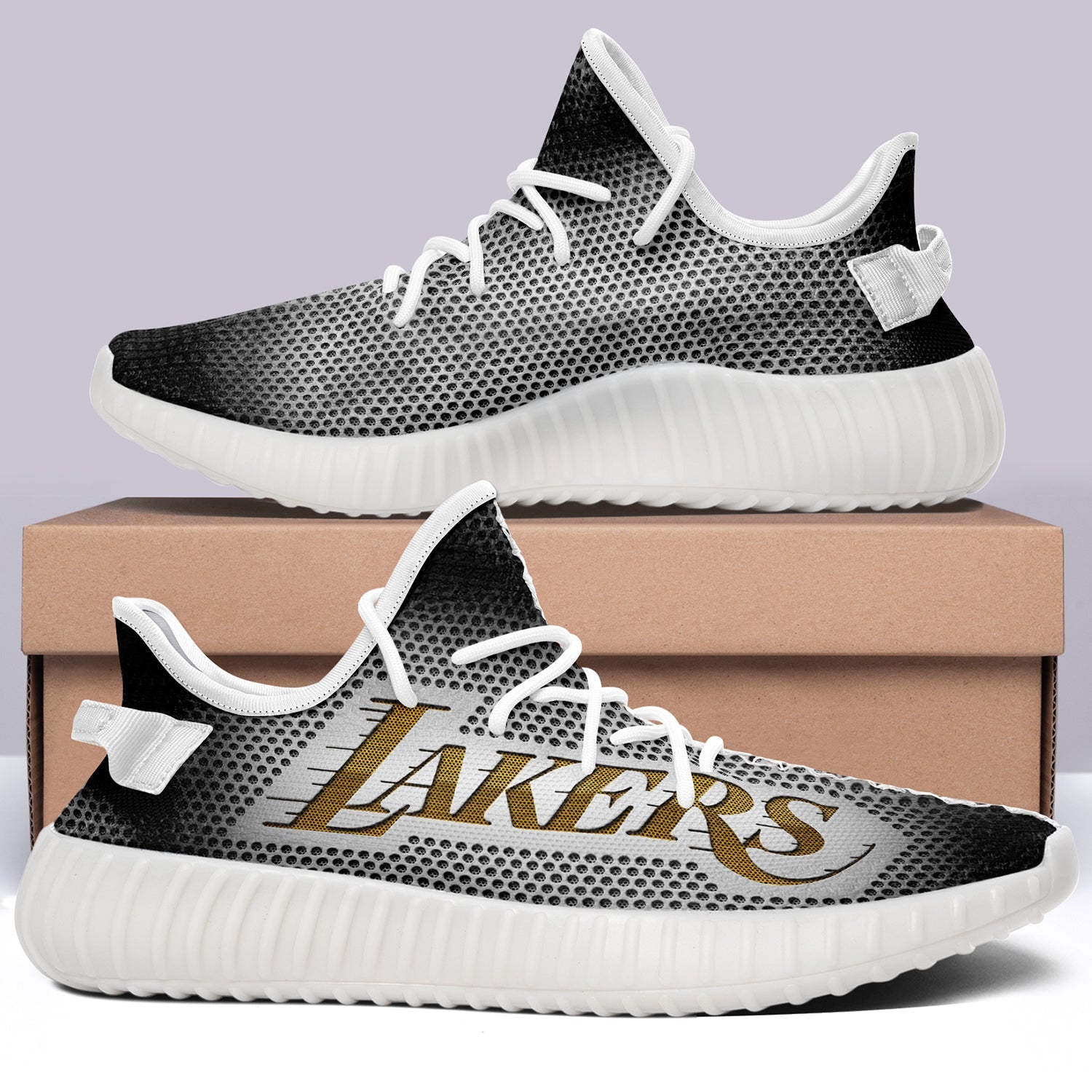 Los Angeles Lakers NBA 350v Yeezy Sneakers For Men Women Fans