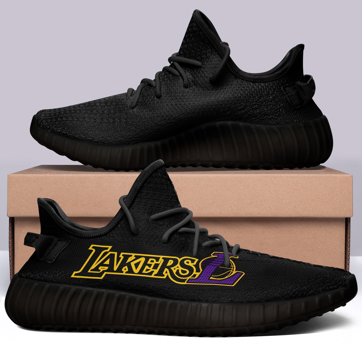 Los Angeles Lakers V8 NBA 350v Yeezy Sneakers For Men Women Fans