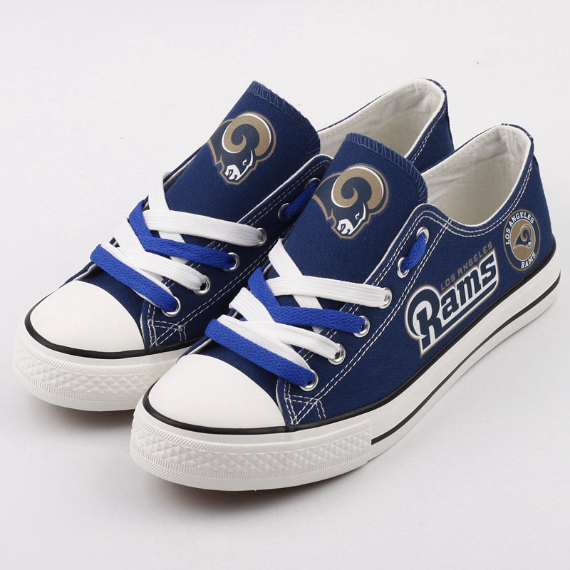 Los Angeles Rams Low Top Canvas Sport Sneakers Shoes For Men Women Fans