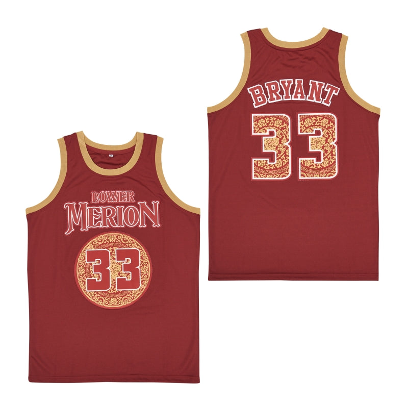 Lower Merion #33 Bryant Movie Basketball Jersey