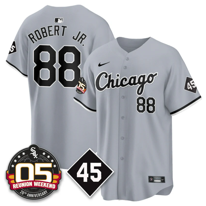 Luis Robert Jr Jersey #88 Chicago White Sox 2025 Reunion Weekend Gray