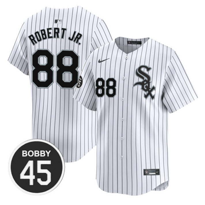 Luis Robert Jr Jersey #88 Chicago White Sox Bobby Jenks Stitched Stripes