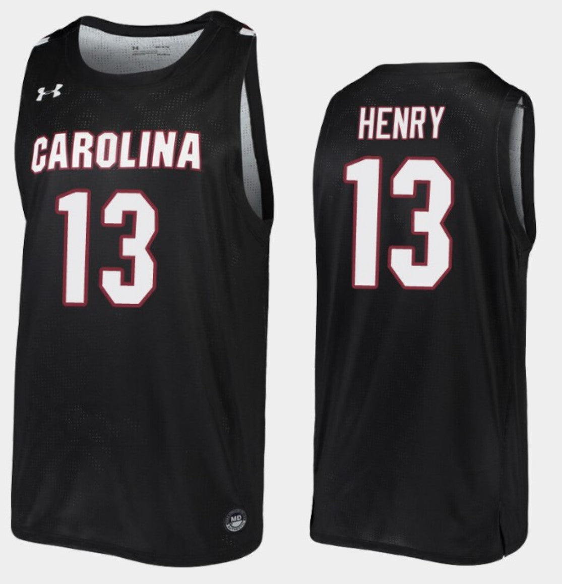 Micaiah Henry Jersey South Carolina Gamecocks College Basketball Black Replica #13
