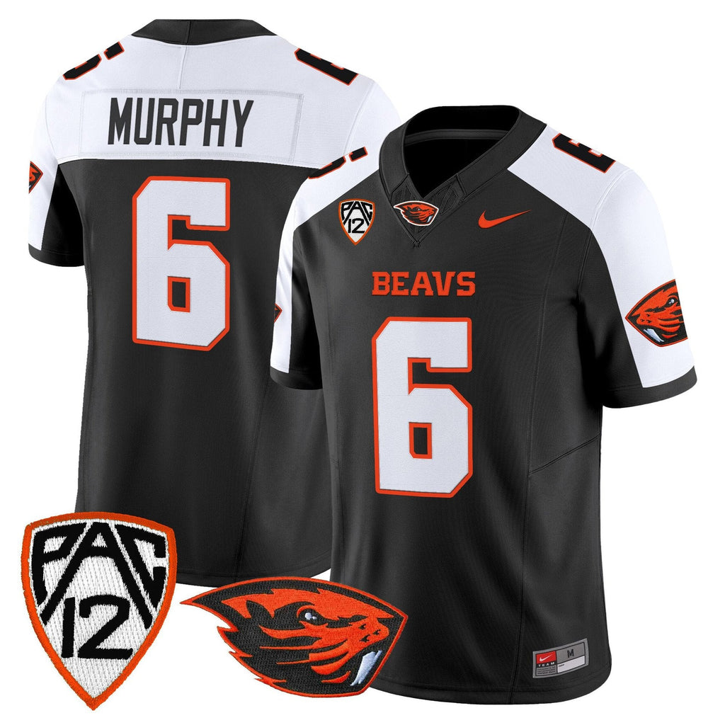 Maalik Murphy Jersey #6 Oregon State Beavers 2025 Limited Stitched Black Alter