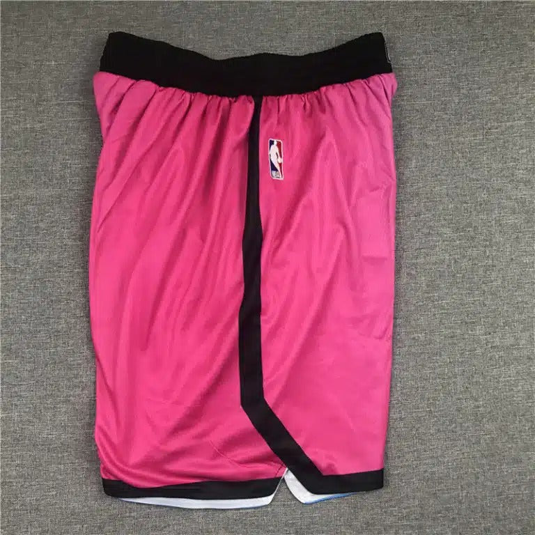 Miami Heat Pink Rainbow 2021 City Edition Swingman Shorts - Basketball Shorts Store