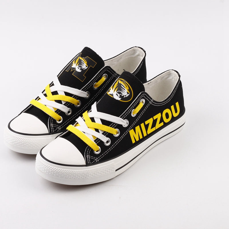 Missouri Tigers Limited Print NCAA College Students Low Top Canvas Shoes Sport Sneakers