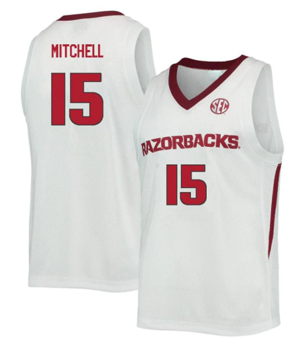 Makhi Mitchell Jersey Arkansas Razorbacks College Basketball 100 Season #15